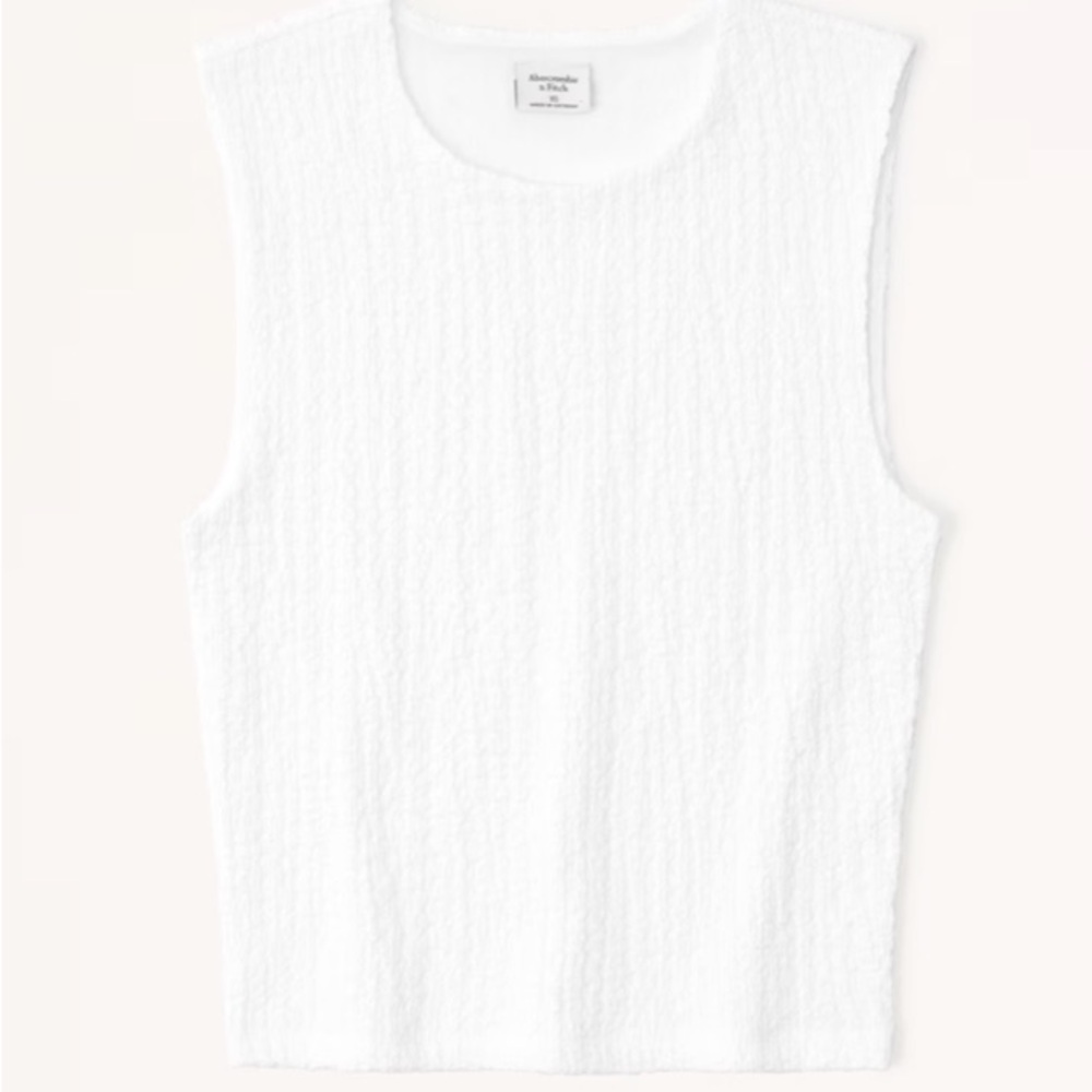 Abercrombie Texture Shell Tank Size M NWT - Picture 2 of 5